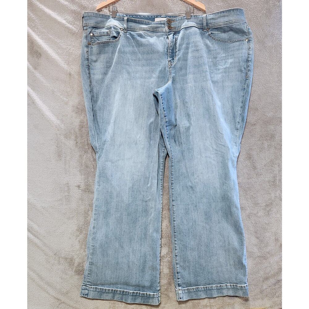 Torrid Womens Light Wash Denim Wide Leg Jeans Size 30R Minimalist Casual Basic - Picture 1 of 14